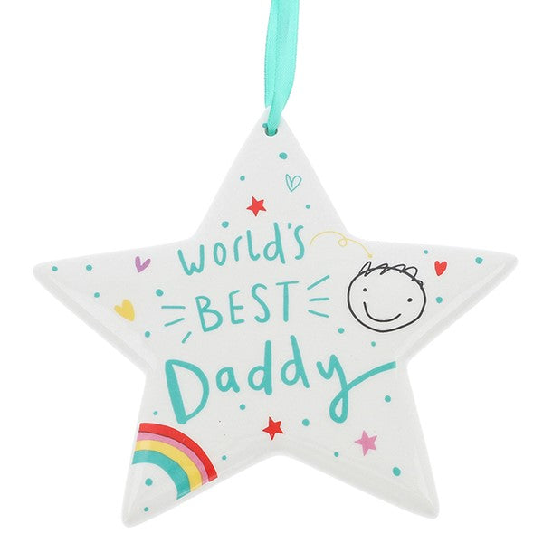 World's Best Daddy Star Plaque