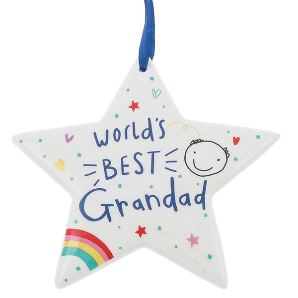 World's Best Grandad Star Plaque