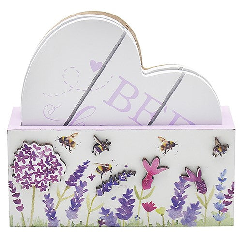 Lavender & Bees Coasters Set of 4