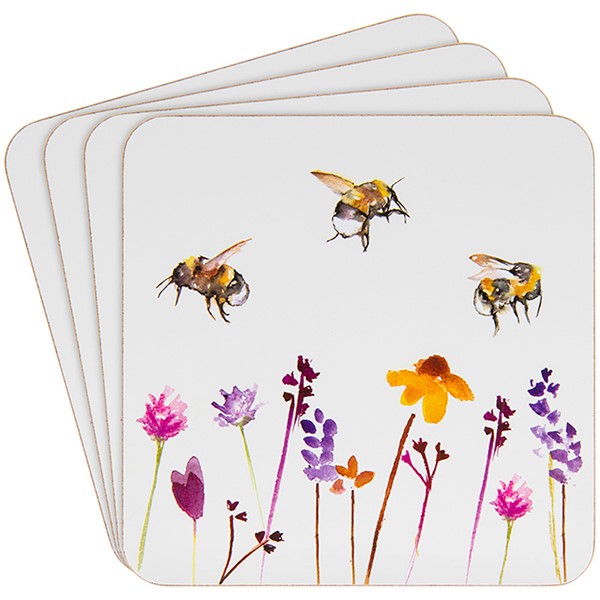 Busy Bees Set Of 4 Coasters