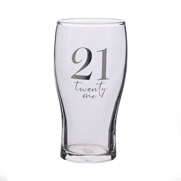 21st Beer Glass