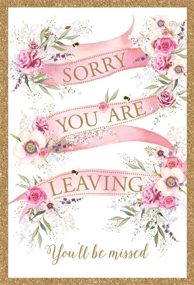 Nigel Quiney Sorry You Are Leaving Card