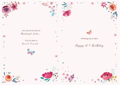 ICG Sister 80th Birthday Card