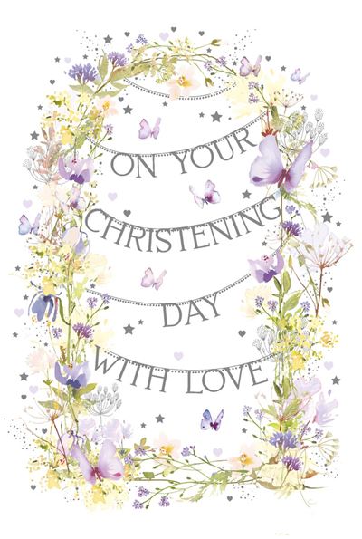 Nigel Quiney Christening Day Card