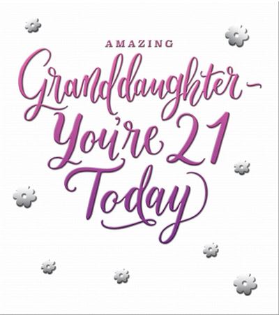 Hallmark Granddaughter 21st Birthday Card