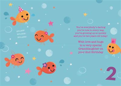 Nigel Quiney Granddaughters 2nd Birthday Card