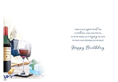 ICG Wine Birthday Card