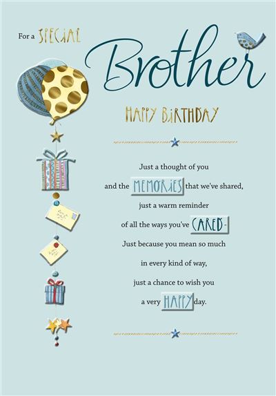 Hallmark Brother birthday Card