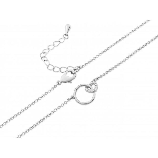 Rhodium Plated Heart Necklace*