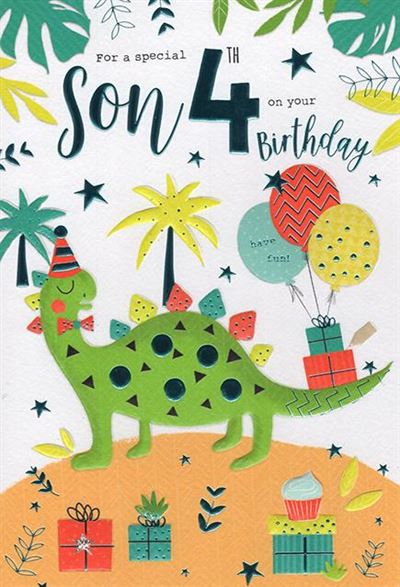ICG Son 4th Birthday Card