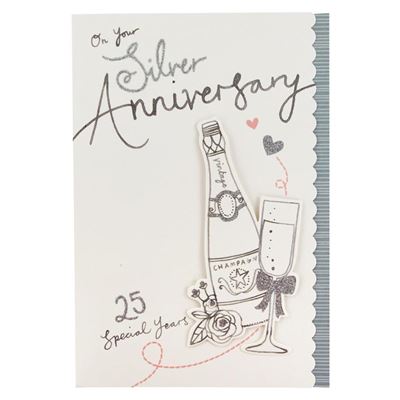 Hallmark Silver Wedding Anniversary Card