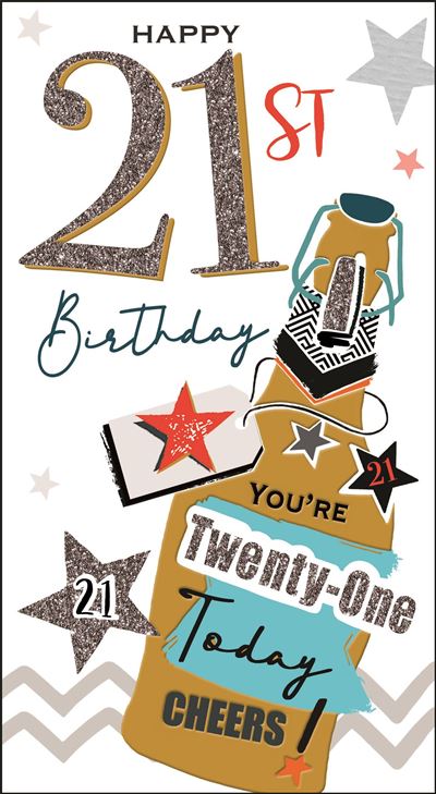 Jonny Javelin 21st Birthday Card