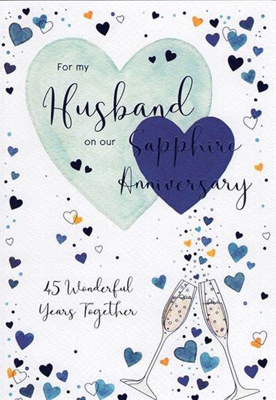 ICG Husband Sapphire Anniversary Card