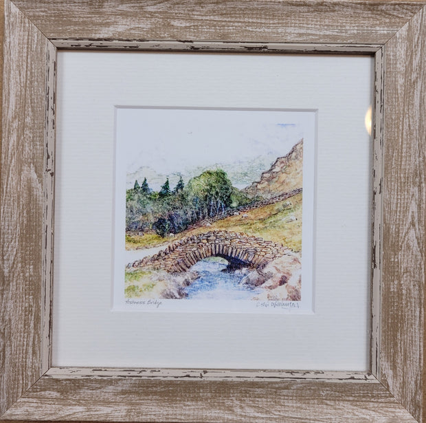Colin Williamson Ashness Bridge, Lake District Mounted and Framed Picture