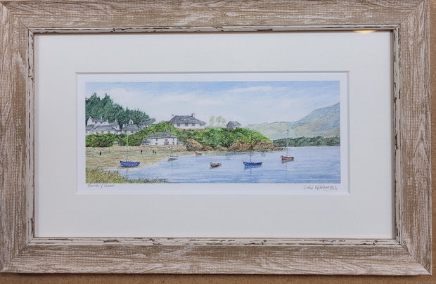 Colin Williamson Borth Y Gest, Wales, Mounted and Framed Picture