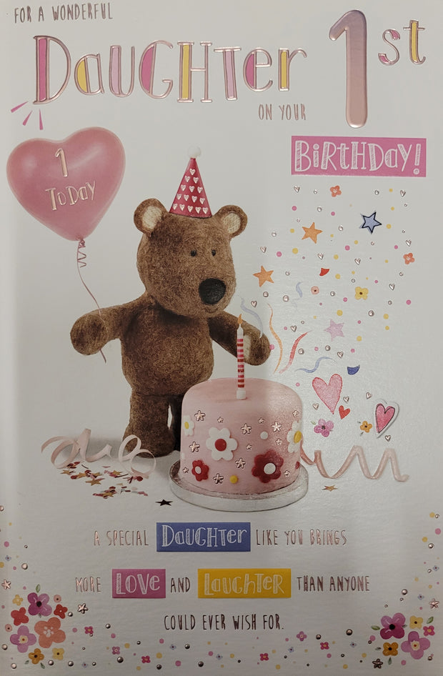 ICG Daughter 1st Birthday Card