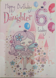 Cardigan Cards Daughter 6th Birthday Card