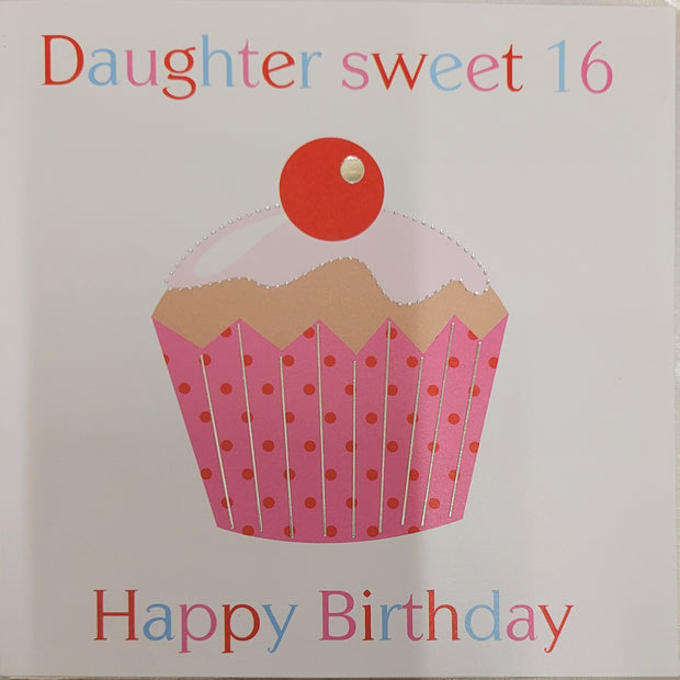 Max & Sid Daughter 16th Birthday Card