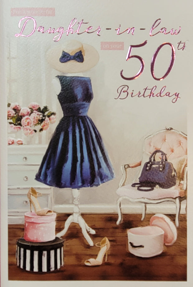 ICG Daughter in Law 50th Birthday Card