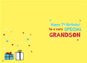 ICG Grandson 7th Birthday Card