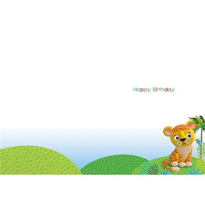 Paper Rose Happy Birthday Card
