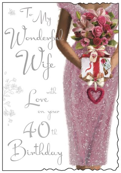 Jonny Javelin Wife 40th Birthday Card