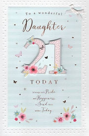 ICG Daughter 21st Birthday Card