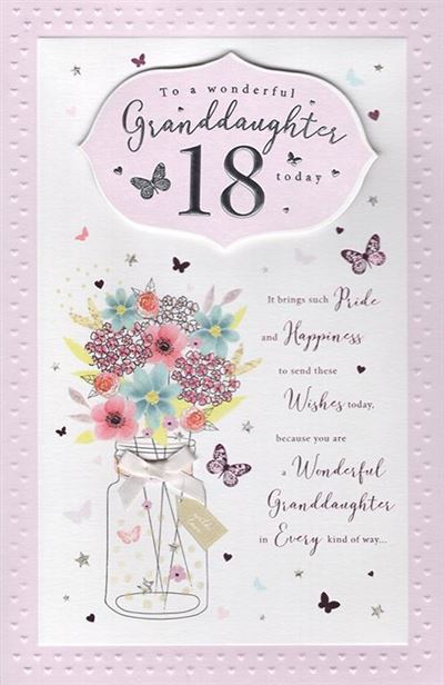ICG Granddaughter 18th Birthday Card