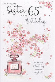 ICG Sister 65th Birthday Card