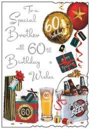 Jonny Javelin Brother 60th Birthday Card