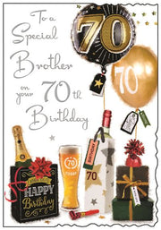 Jonny Javelin Brother 70th Birthday Card