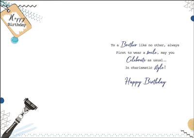 Jonny Javelin Brother Birthday Card