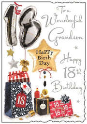 Jonny Javelin Grandson 18th Birthday Card