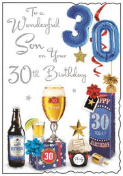 Jonny Javelin Son 30th Birthday Card