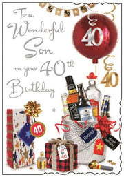 Jonny Javelin Son 40th Birthday Card