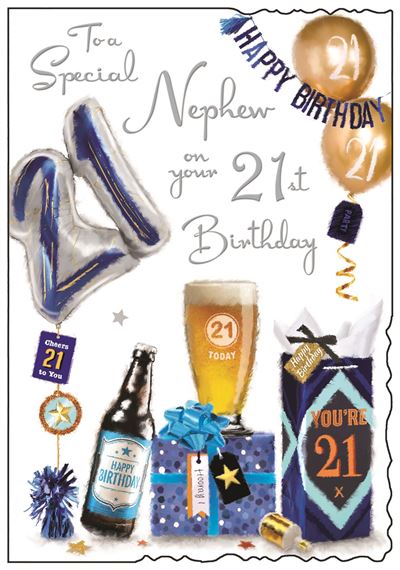 Jonny Javelin Nephew 21st Birthday Card