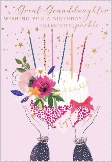 Abacus Great Granddaughter Birthday Card