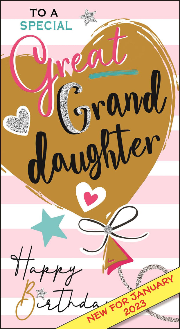 Jonny Javelin Great Granddaughter Birthday Card