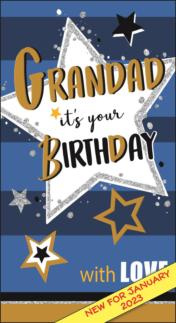 Jonny Javelin Grandad Birthday Card