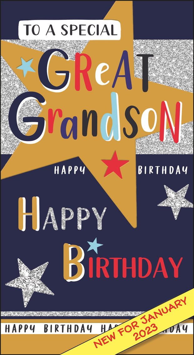 Jonny Javelin Great Grandson Birthday Card