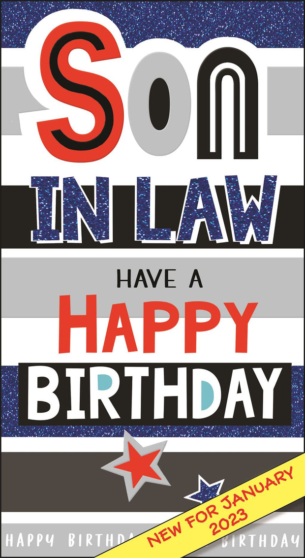 Jonny Javelin Son In Law Birthday Card