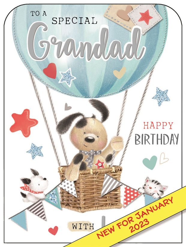 Jonny Javelin Grandad Birthday Card