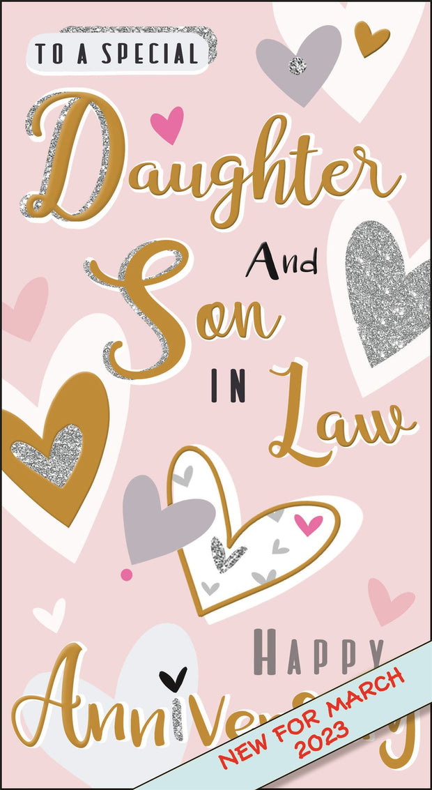 Jonny Javelin Daughter & Son in Law Anniversary Card