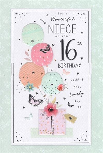 ICG Niece 16th Birthday Card