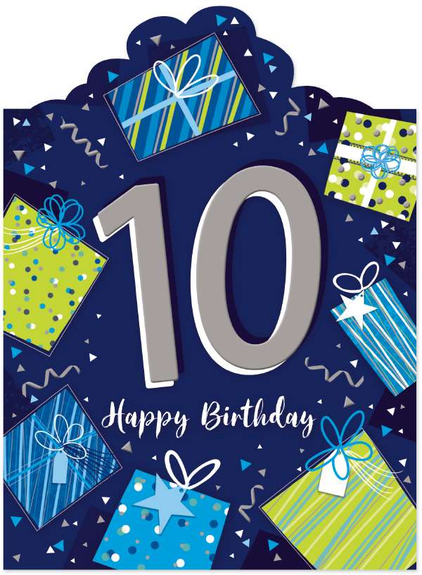 Noel Tatt 10th Birthday Card