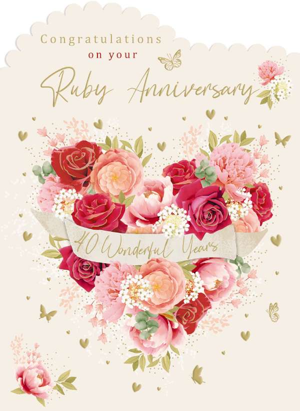 Noel Tatt Your Ruby Anniversary Card