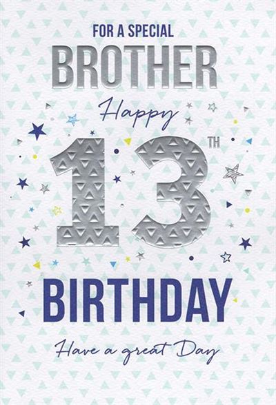 ICG Brother 13th Birthday Card