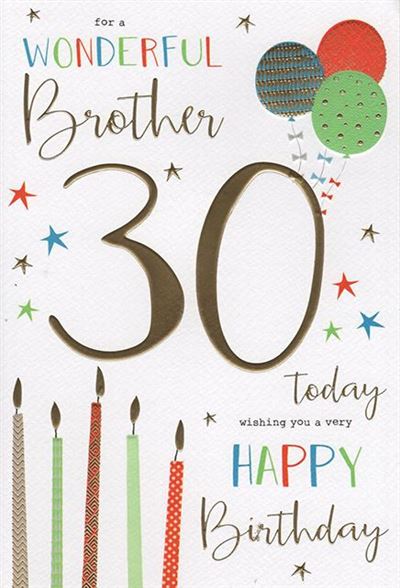 ICG Brother 30th Birthday Card