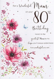 ICG Mum 80th Birthday Card