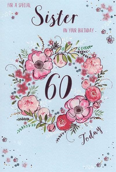 ICG Sister 60th Birthday Card